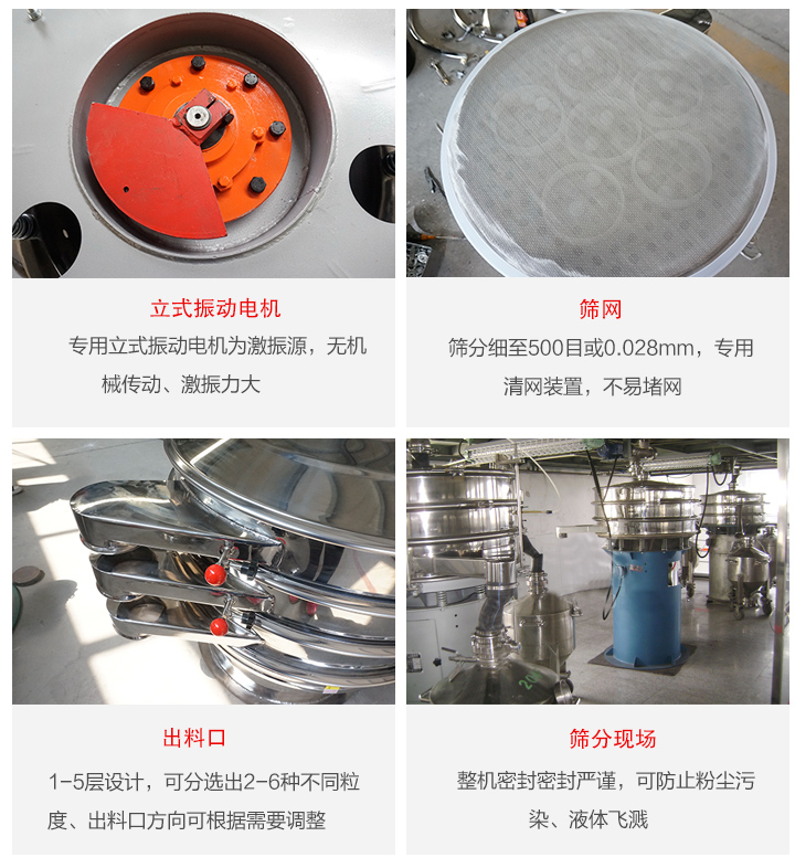 旋振篩定制化有：移動(dòng)，加緣，閘門(mén)等多種形式選擇。子母設(shè)計(jì)透網(wǎng)率高，換網(wǎng)方便。