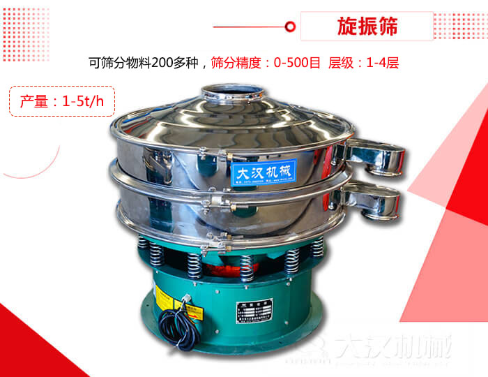 旋振篩可以特殊定制有：材質(zhì)方面包括：碳鋼，不銹鋼，全不銹鋼層級(jí)方面包括：?jiǎn)螌?，雙層，三層，四層等